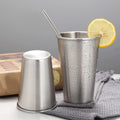 16 Pack 16oz Stainless Steel Pint Cup,Healthy Unbreakable and Stackable,Metal Drinking Glasses