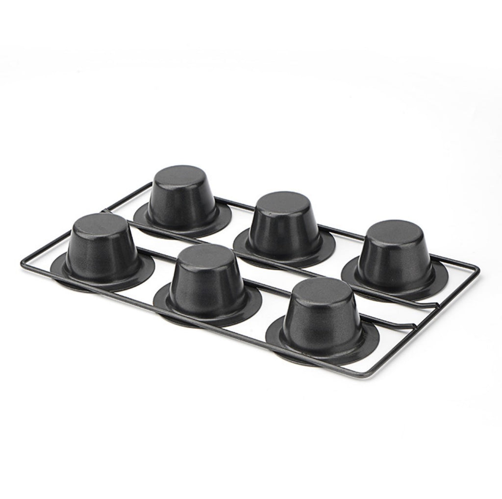 6 Cup Nonstick Popover Pans, Large Deep Cupcake Baking Pan, Muffin Pans for Baking Sets Non Stick