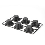 6 Cup Nonstick Popover Pans, Large Deep Cupcake Baking Pan, Muffin Pans for Baking Sets Non Stick