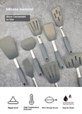 Mixed 8 Piece Silicone Spatula Set, 600F Heat-Resistant No-Melt Rubber Spatula Handle and Blade - Kitchen Cooking Utensils for Nonstick Cookware, Spatula Turner for Egg,Pancake,Burger- Dishwasher Safe
