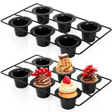 6 Cup Nonstick Popover Pans, Large Deep Cupcake Baking Pan, Muffin Pans for Baking Sets Non Stick