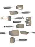 Mixed 8 Piece Silicone Spatula Set, 600F Heat-Resistant No-Melt Rubber Spatula Handle and Blade - Kitchen Cooking Utensils for Nonstick Cookware, Spatula Turner for Egg,Pancake,Burger- Dishwasher Safe