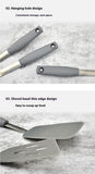 Mixed 8 Piece Silicone Spatula Set, 600F Heat-Resistant No-Melt Rubber Spatula Handle and Blade - Kitchen Cooking Utensils for Nonstick Cookware, Spatula Turner for Egg,Pancake,Burger- Dishwasher Safe
